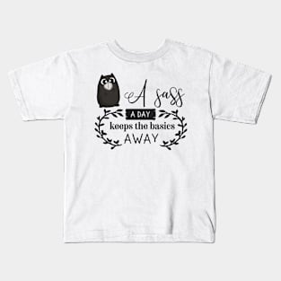 A Sass a Day Cute Cat Kids T-Shirt